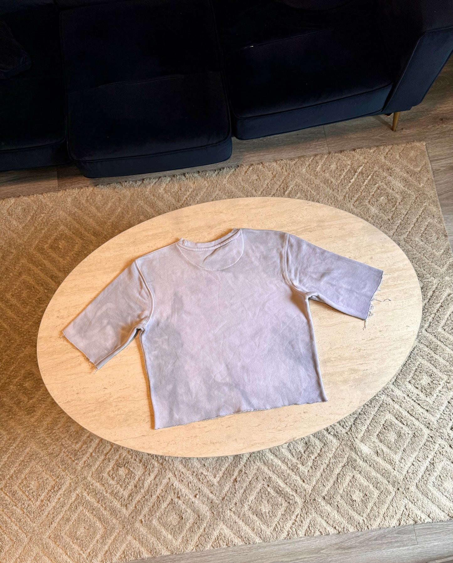 “Mynier Logo” Cropped Crewneck T-shirt